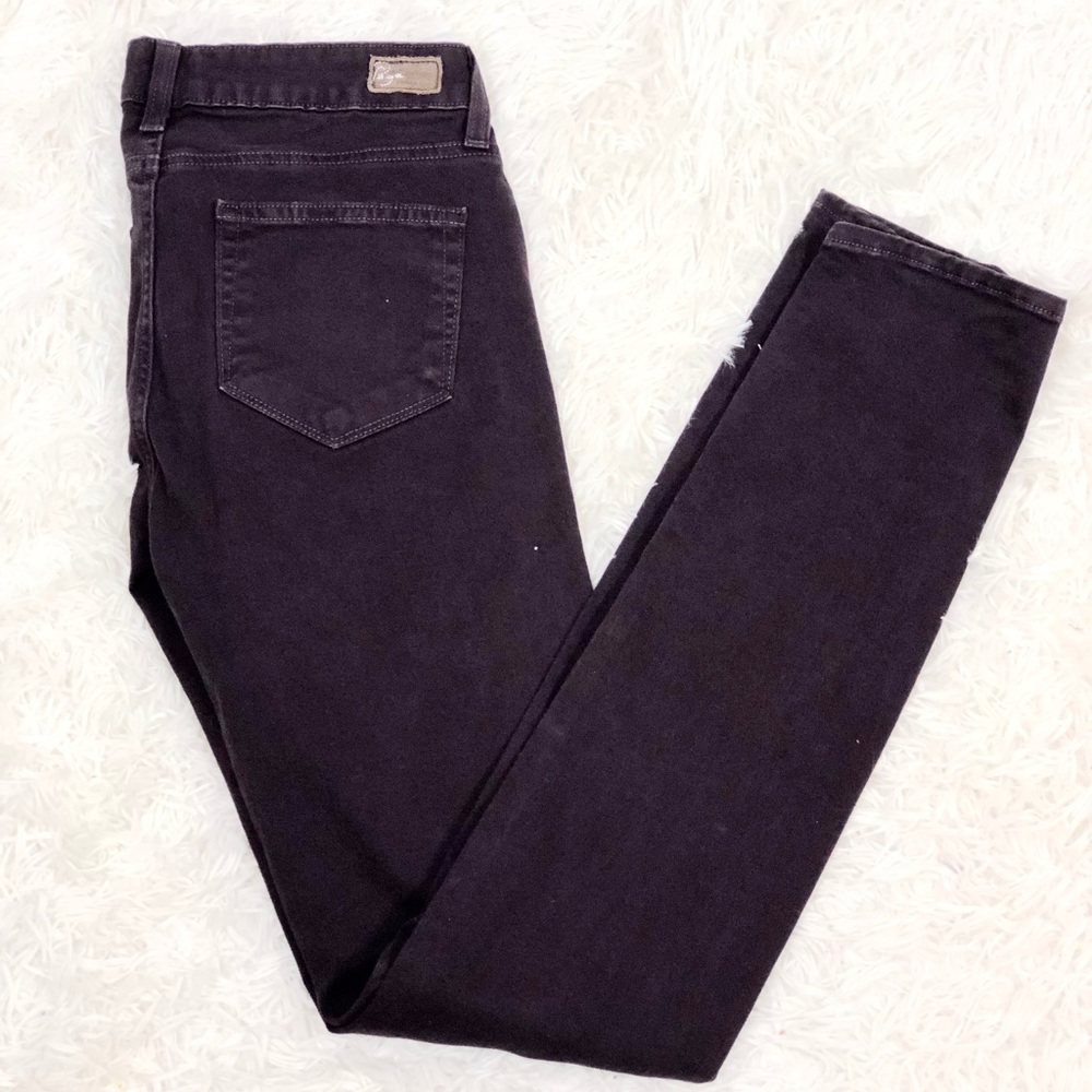 Paige Peg Skinny Dark Purple Jeans - Picture 2 of 8